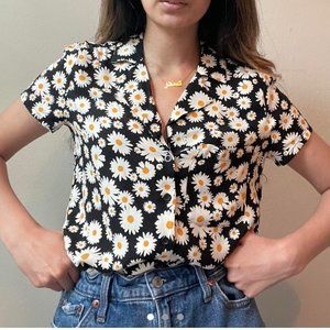 Collared Sunflower Tee